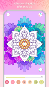 اسکرین شات 2 بازی Color by Number – Mandala Book