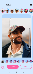 اسکرین شات 6 برنامه DollMe - Selfie generator