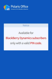 اسکرین شات 1 برنامه Polaris Office for BlackBerry