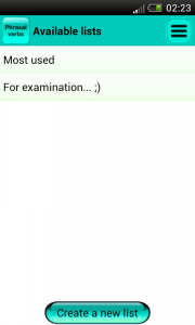 اسکرین شات 4 برنامه Phrasal verbs