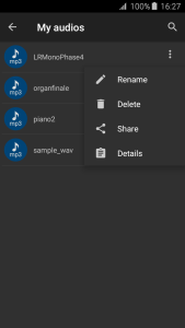 اسکرین شات 5 برنامه Wav to Mp3