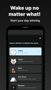 اسکرین شات 3 برنامه Shake it Alarm - Clock & Sleep