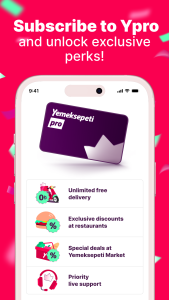 اسکرین شات 6 برنامه Yemeksepeti - Food & Grocery