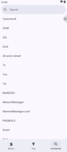 اسکرین شات 6 برنامه Linux Command Library