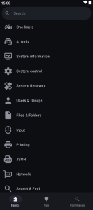 اسکرین شات 5 برنامه Linux Command Library