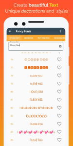 اسکرین شات 1 برنامه Stylish Fancy Text - Fonts
