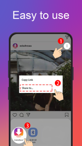 اسکرین شات 2 برنامه Video Downloader : Story Saver