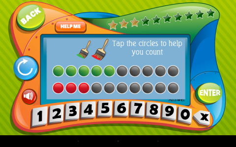 اسکرین شات 4 برنامه First Grade Math (Lite)