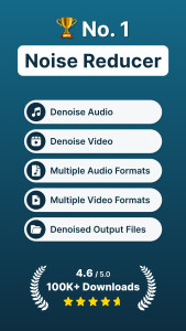 اسکرین شات 1 برنامه Audio Video Noise Reducer AI