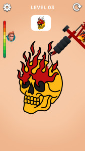 اسکرین شات 3 بازی Ink Tattoo Game Art ASMR