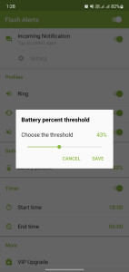 اسکرین شات 5 برنامه Flash Alerts on Call and SMS