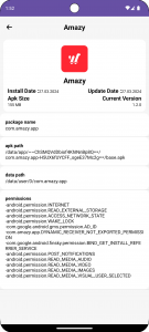 اسکرین شات 2 برنامه Phone Apps Info