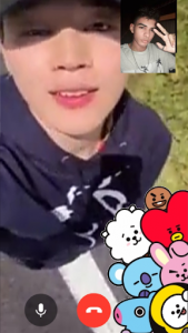 اسکرین شات 3 برنامه BTS Video Call jimin - jungkook suga jhope v prank