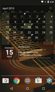 اسکرین شات 1 برنامه Calendar Widget Month + Agenda