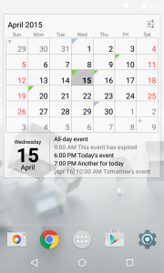 اسکرین شات 2 برنامه Calendar Widget Month + Agenda