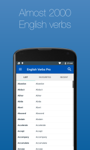 اسکرین شات 1 برنامه English Verb Conjugator