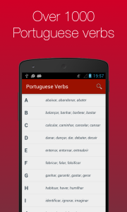 اسکرین شات 1 برنامه Portuguese Verb Conjugator
