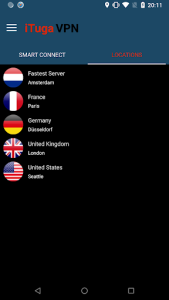 اسکرین شات 2 برنامه iTuga VPN -Free, Fast and Secure VPN