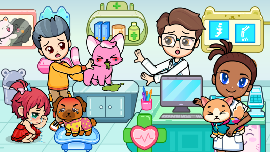 اسکرین شات 2 بازی My Hospital Town Doctor Games