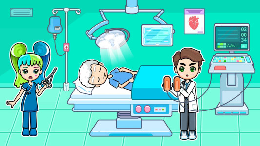 اسکرین شات 6 بازی My Hospital Town Doctor Games