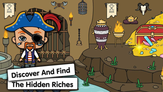 اسکرین شات 6 بازی My Pirate Town: Treasure Games