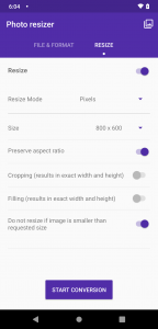اسکرین شات 2 برنامه Photo resize