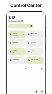 اسکرین شات 1 برنامه Controls Android 14 Style