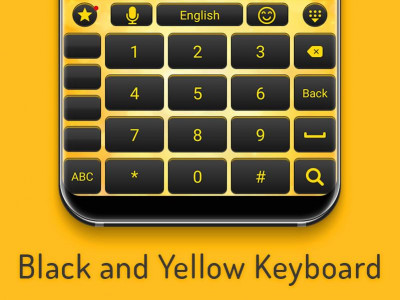 اسکرین شات 4 برنامه Black and yellow keyboard