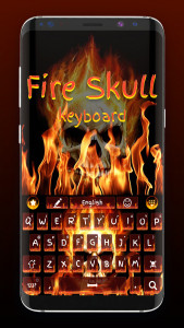 اسکرین شات 1 برنامه Fire Skull Keyboard