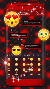 اسکرین شات 2 برنامه Keyboard Red