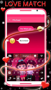 اسکرین شات 5 برنامه Love Keyboard Theme