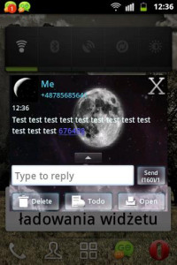 اسکرین شات 4 برنامه Night Moon GO SMS Theme
