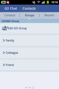 اسکرین شات 3 برنامه White Blue Theme GO SMS