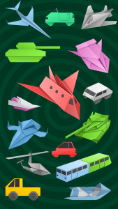 اسکرین شات 1 برنامه Origami Vehicles: Cars & Tanks