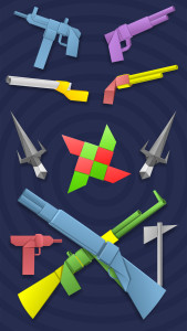 اسکرین شات 1 برنامه Origami Weapons: Swords & Guns