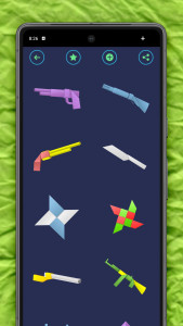 اسکرین شات 3 برنامه Origami Weapons: Swords & Guns