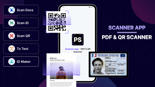 اسکرین شات 1 برنامه Scanner App - PDF & QR Scanner