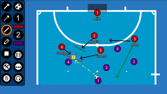 اسکرین شات 5 برنامه Futsal Tactic Board