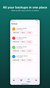 اسکرین شات 5 برنامه SMS Backup: PDF & Restore