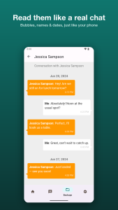 اسکرین شات 2 برنامه SMS Backup: PDF & Restore