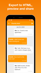 اسکرین شات 2 برنامه SMS Backup