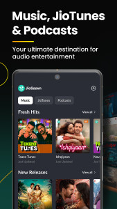 اسکرین شات 1 برنامه JioSaavn - Music & Podcasts