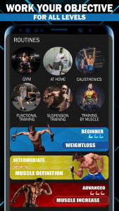 اسکرین شات 5 برنامه Gym Fitness Workout Planner