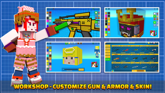 اسکرین شات 8 بازی Cops N Robbers:Pixel Craft Gun