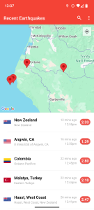 اسکرین شات 3 برنامه My Earthquake Alerts - Map