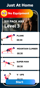 اسکرین شات 5 برنامه Workout at Home: No Equipment