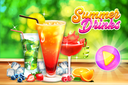 اسکرین شات 3 بازی Summer Drinks - Juice Recipes