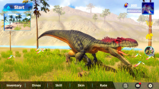 اسکرین شات 1 بازی Dinosaur Simulator: Allosaurus