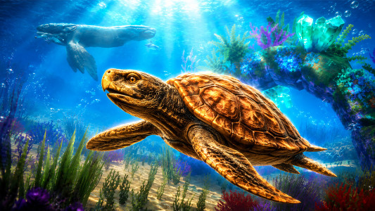 اسکرین شات 4 بازی Archelon: Sea Turtle Dino Sim
