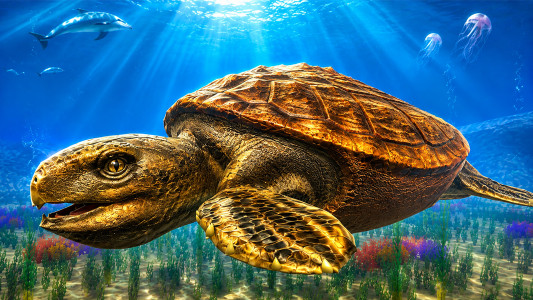 اسکرین شات 3 بازی Archelon: Sea Turtle Dino Sim